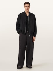AllSaints Black Jackson Trousers - Image 6 of 7