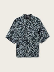 AllSaints Grey Silesia Leo Short Sleeve Shirt - Image 6 of 6