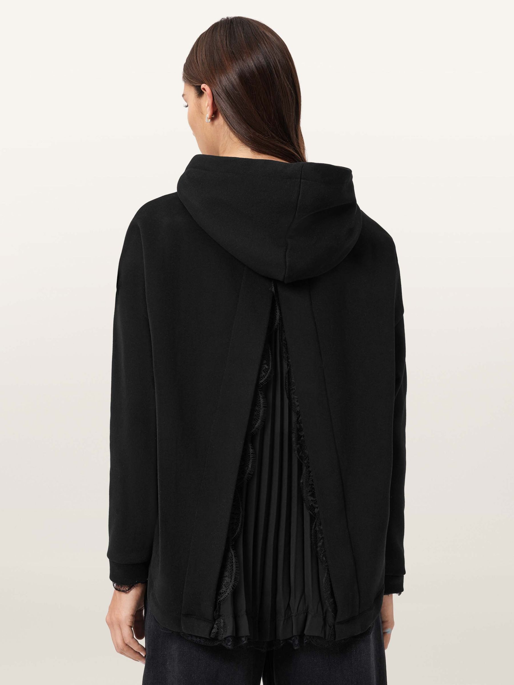 Buy AllSaints Black Nia Lace Hoodie from Next USA