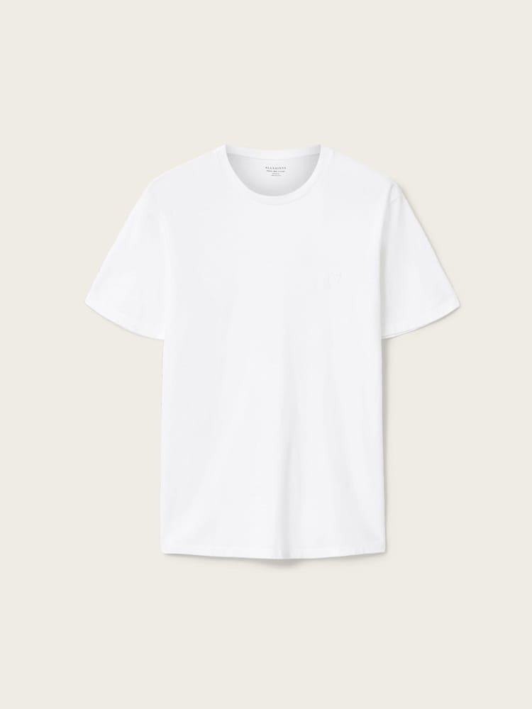 AllSaints White Cipher Short Sleeve Crew Neck T-Shirt - Image 7 of 7