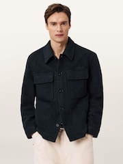 Niebieski - AllSaints Cayson Jacket - Obraz 4 z 7