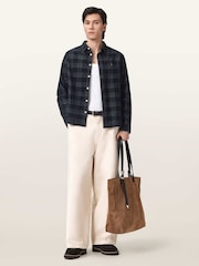 AllSaints Black Rockley Long Sleeve Shirt - Image 5 of 6