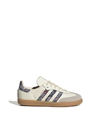 adidas Originals Neutral Liberty London Samba Kids Trainers - Image 2 of 8