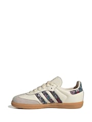 adidas Originals Neutral Liberty London Samba Kids Trainers - Image 7 of 8