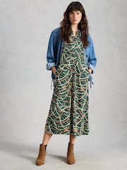 White Stuff Green Rua Jersey Shirt Dress - Image 4 of 6