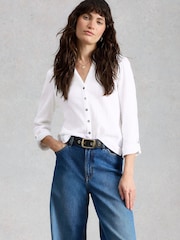 White Stuff Annie Double Cloth Shirt - Imaginea 3 din 6