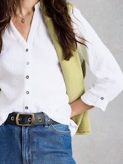 White Stuff Annie Double Cloth Shirt - Imaginea 4 din 6