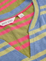 White Stuff Blue Nelly Notch Stripe T-Shirt - Image 6 of 6