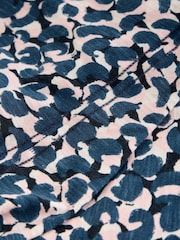 White Stuff Blue Annie Short Sleeve Jersey Shirt - Image 2 of 2