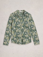 White Stuff Green Annie Jersey Shirt - Image 5 of 6