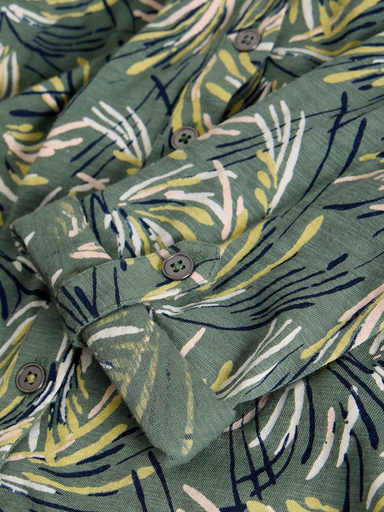 White Stuff Green Annie Jersey Shirt - Image 6 of 6