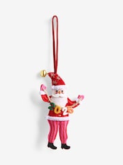 Red/Pink 2026 Santa Christmas Bauble - Image 1 of 1