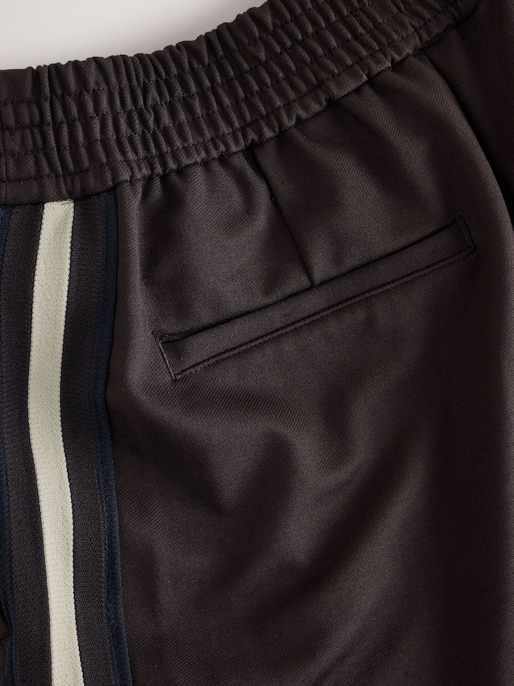 Chocolate Brown Ponte Wide Leg Trousers with Side Stripes - Image 10 of 10 Chocolate Brown Ponte Wide Leg Trousers with Side Stripes - Image 10 of 10