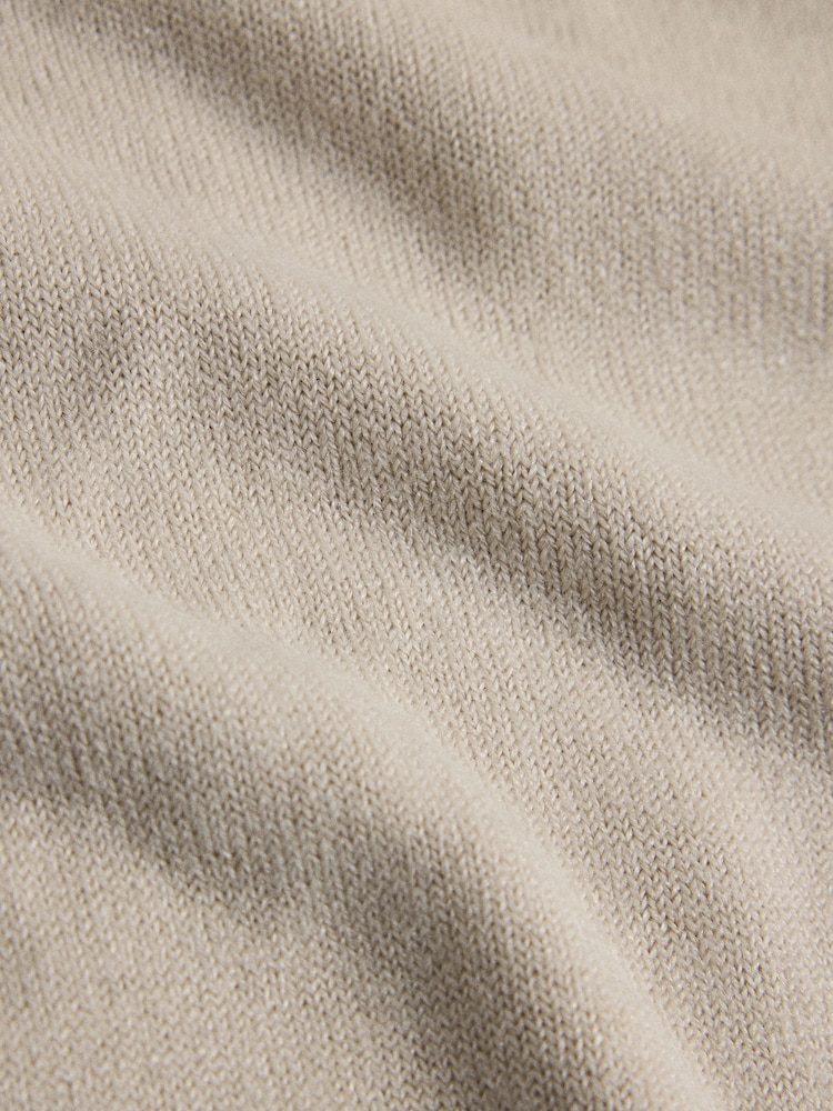 The Set 3 Pack Soft Knit Crew Neck Long Sleeve Jumpers Cream/Light Brown/Chocolate Brown - Image 6 of 6