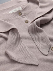 The Set 2 Pack Soft Knit Short Sleeve Cardigan With Scarf Mink Brown/Pink - Image 7 of 7