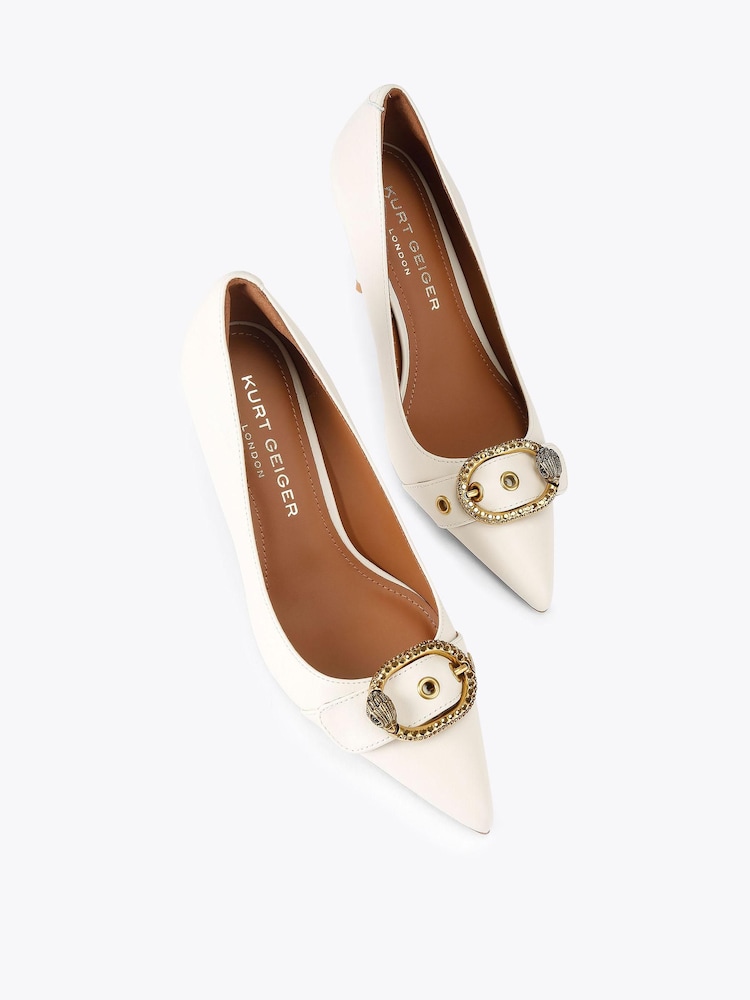 Kurt Geiger London White Mayfair Shoes - Image 2 of 4