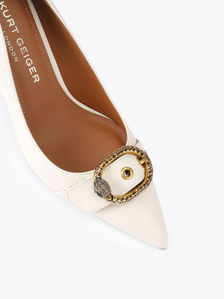 Kurt Geiger London White Mayfair Shoes - Image 4 of 4