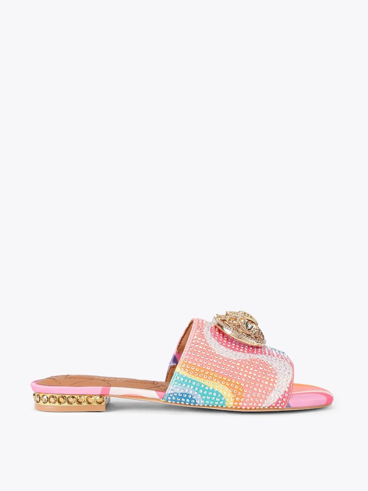 Kurt Geiger London Pink Chelsea Flat Sandals - Image 1 of 4