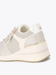 Carvela White High Rise Trainers - Image 4 of 4