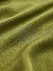Green Satin Short Sleeve Twist Front Midi Dress - Image 7 of 7