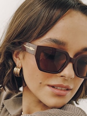 Toffee Square Sunglasses - Image 2 of 5