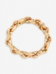 Mood Gold Tone Statement Chain Stretch Bracelet - Image 1 of 1