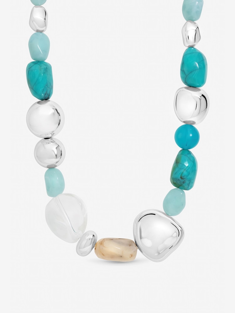 Mood Tone Turquoise Resin Necklace - Imagen 1 de 3