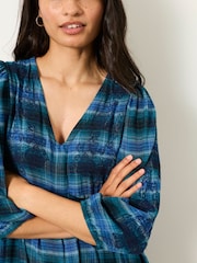 FatFace Check Midi Dress - Imagen 3 de 6