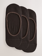 بني - حزمة من 3 جوارب قدم قصيرة غير ظاهرة - Image 1 of 6