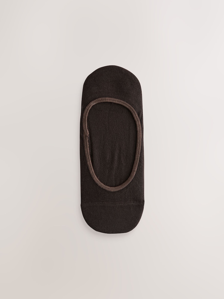 بني - حزمة من 3 جوارب قدم قصيرة غير ظاهرة - Image 2 of 6