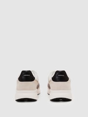 Reiss White/Light Grey Hudson Suede-Trim Runner Trainers - Image 3 of 4