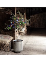 Lights4fun 200 Multi Coloured LED Outdoor On Cable Battery Fairy Light - Image 1 of 6