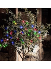 Lights4fun 200 Multi Coloured LED Outdoor On Cable Battery Fairy Light - Image 2 of 6