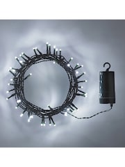 Lights4fun 100 LED Outdoor On Cable Battery Fairy Light - Image 1 of 1