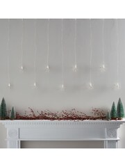 Lights4fun Clear Warm Starburst Curtain Light - Image 2 of 2