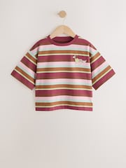 Multi Stripe Embroidered Dog T-Shirt (3-16yrs) - Image 6 of 9