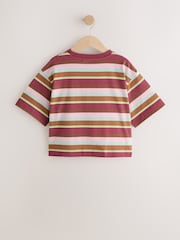 Multi Stripe Embroidered Dog T-Shirt (3-16yrs) - Image 7 of 9