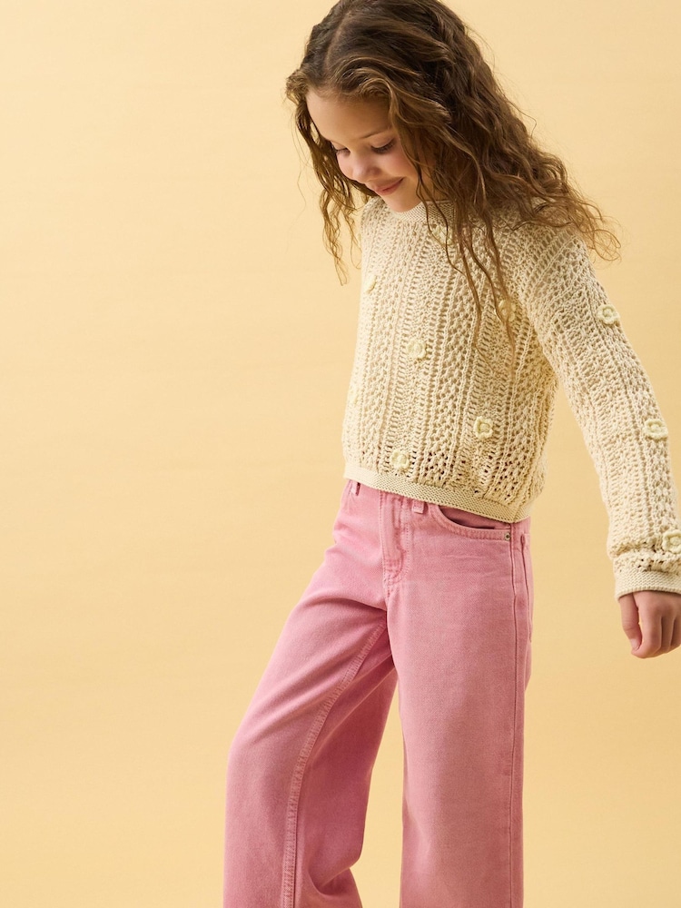 Angels By Accessorize Flower Appliqué Jumper - תמונה 1 מתוך 3 Angels By Accessorize Flower Appliqué Jumper - תמונה 1 מתוך 3