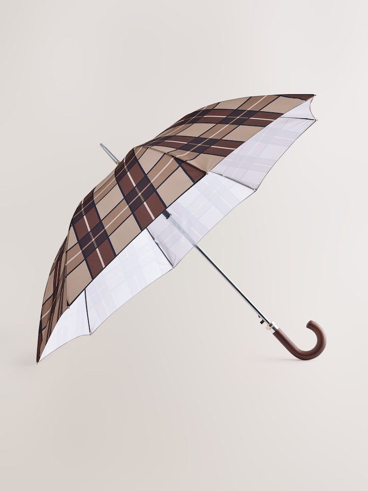 Chocolate Brown Large Umbrella - Image 2 of 4 Chocolate Brown Large Umbrella - Image 2 of 4