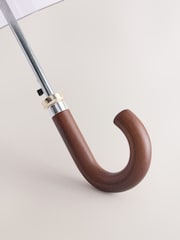 Chocolate Brown Large Umbrella - Image 4 of 4