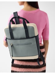 Accessorize Blue Faux Leather Backpack - Image 3 of 3