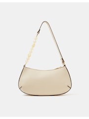 Accessorize Cream Beaded Strap Shoulder Bag - Image 1 of 3