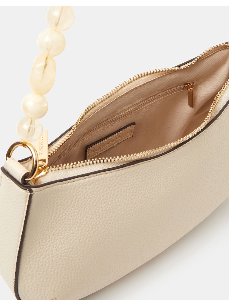 Accessorize Cream Beaded Strap Shoulder Bag - Image 3 of 3