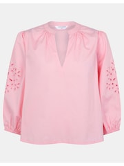 Accessorize Pink Floral Puff Sleeve Blouse - Image 1 of 1