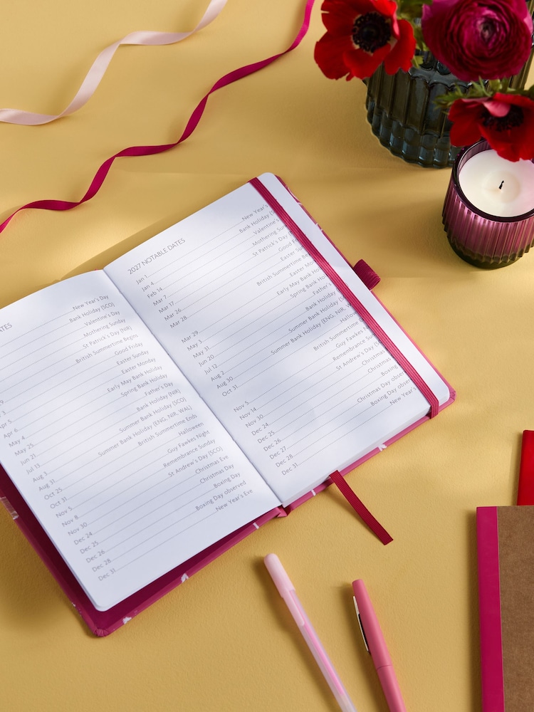 Pink Flamingo Print Academic Diary - Image 2 of 5 Pink Flamingo Print Academic Diary - Image 2 of 5