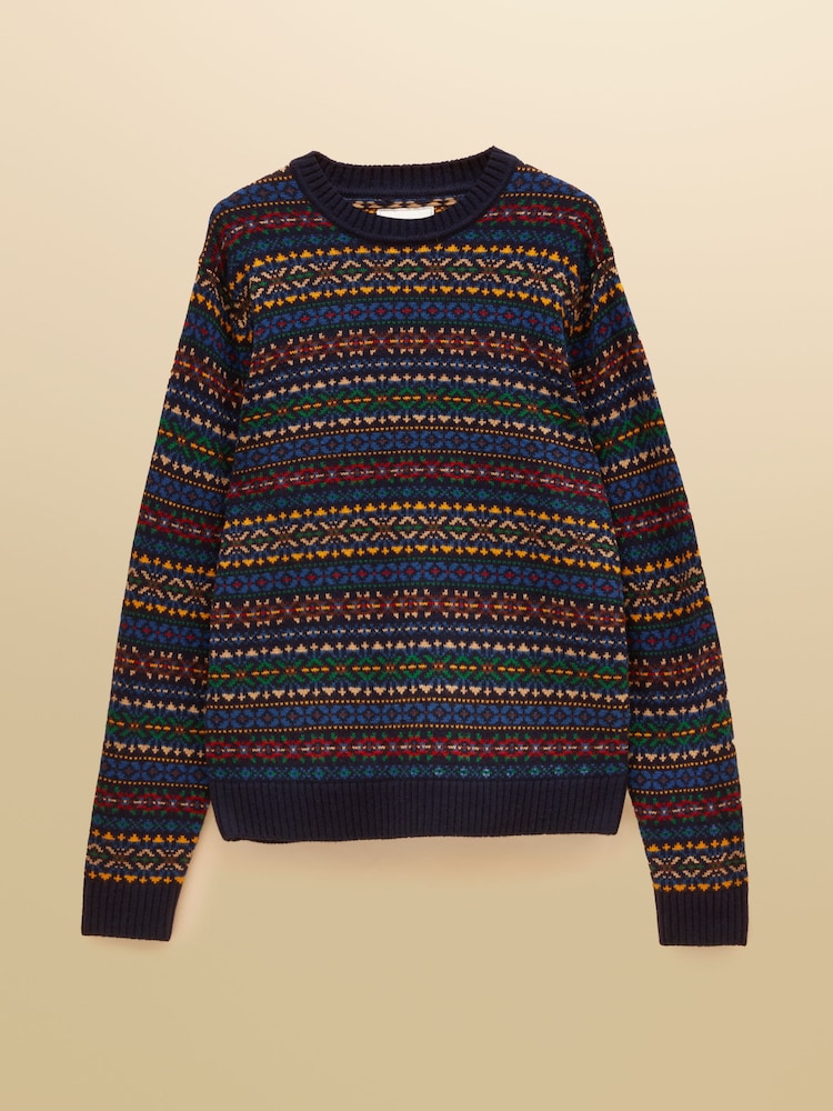 джемпер с круглым вырезом Joules Fair Isle - Изображение 8 8