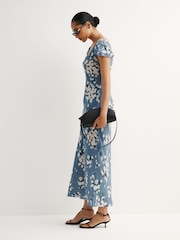 Rixo Amelia Bouquet Blue Cathy Dress - Image 3 of 5