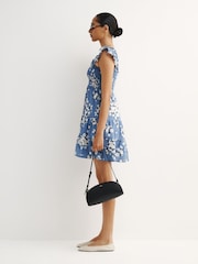 Rixo Amelia Bouquet Blue Sidney Dress - Image 2 of 5