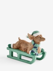 Sausage Dog Sleigh Christmas Ornament - 画像 3 / 3