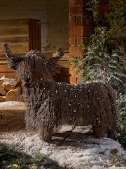 Brown Light Up Wire Hamish Outdoor Ornament - Image 1 of 5